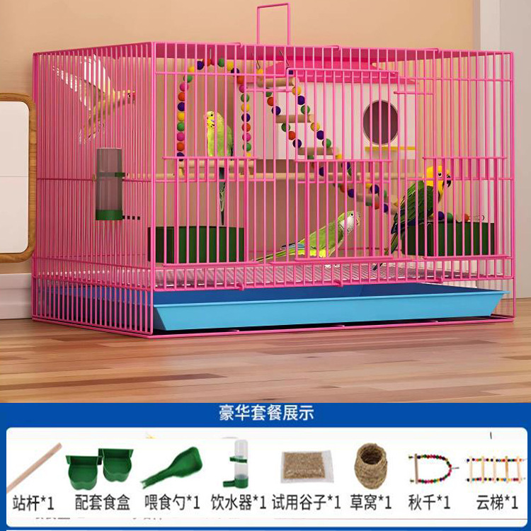 新しい鳥かごエコヴィラ大型折りたたみセキセイインコ鳥かご黒鳳凰真珠鳥高級ケージ送料無料|undefined