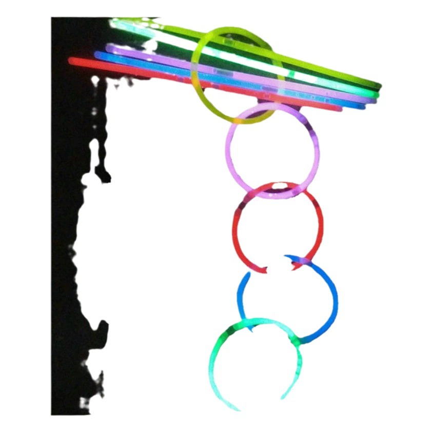 Светящаяся палочка холодного света, супер яркий флуоресцентный браслет, оптовая продажа, светящаяся игрушка, красочная флуоресцентная палочка 5*200 мм, вечерние
