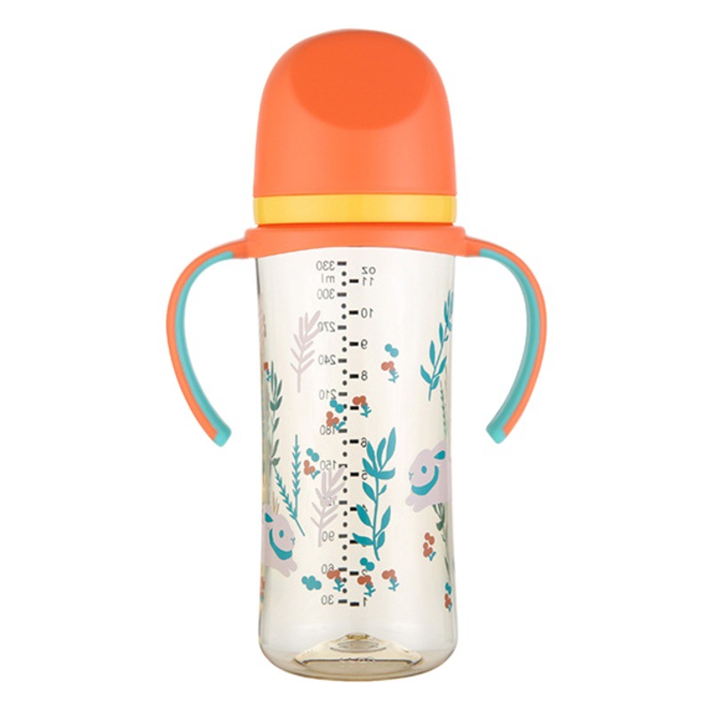 Biberón PPSU para más de un año, con chupete de silicona antiflatulencia, taza con pajita, para recién nacidos, al por mayor