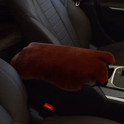 Armrest box, Central Control Imitation Fur Armrest Mat