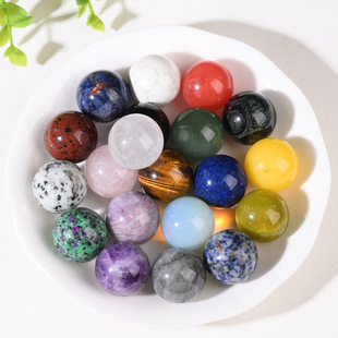Natural crystal ball 2.5cm raw stone ore children's specimen amethyst gem home decoration jewelry gift