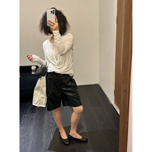 特价现货ONIVINTAGE秋上新！设计感简约假2件荡领上衣OH256Z7361