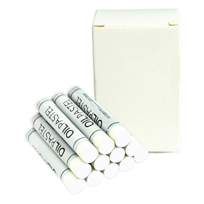 A granel 12-color suave laminado color pesado pintura al óleo palo arte organización suplemento grueso color palo kindergarten graffiti crayón