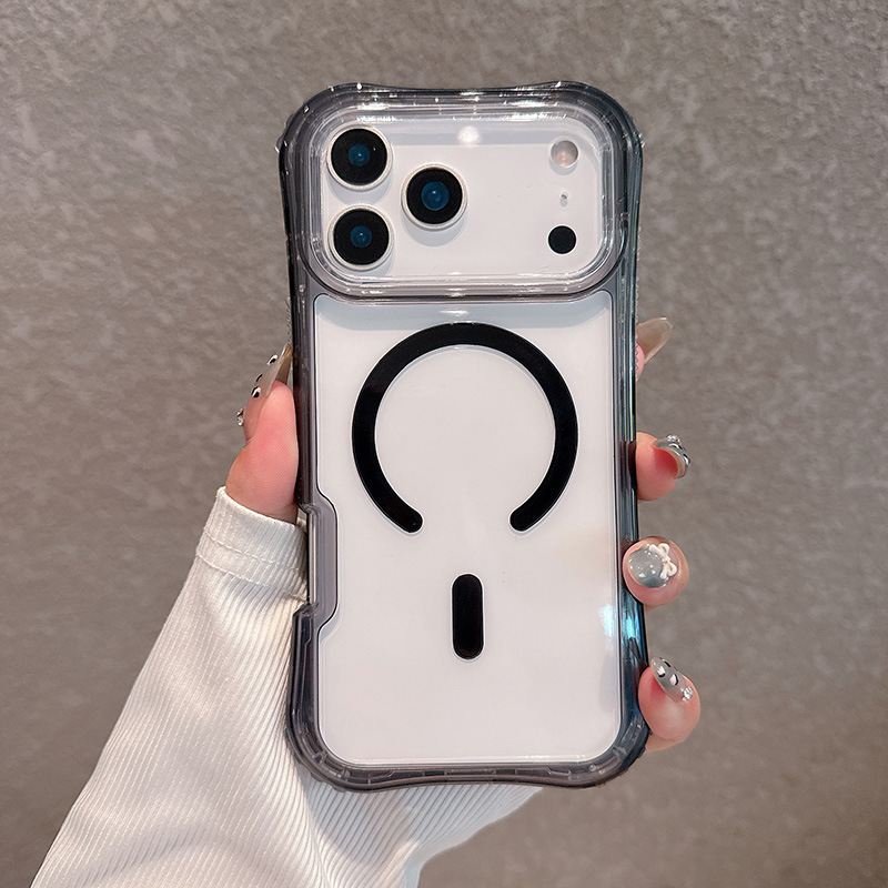 跨境热销适用苹果17 Pro max手机壳定制磁吸美腰三合一防摔手机壳|undefined