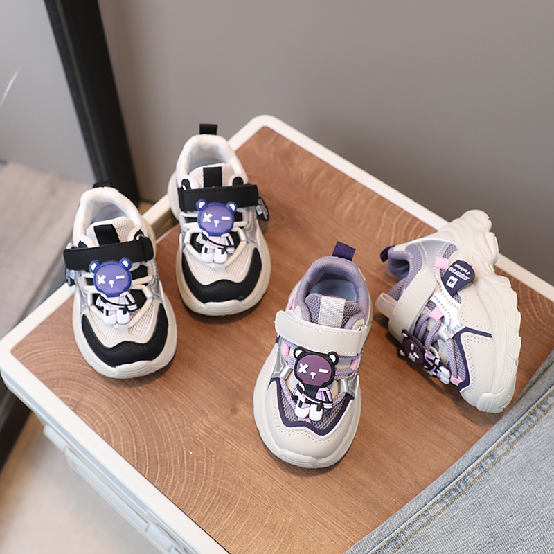 Cartoon Girls Spring Autumn New Sports Shoes For Boys Fathers Mesh Breathable Small And Medium Children S Trendy_voghion.com