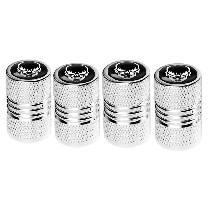 Большой колпачок на ниппель в виде черепа, персонализированный, для декоративной модификации, универсальный для автомобилей