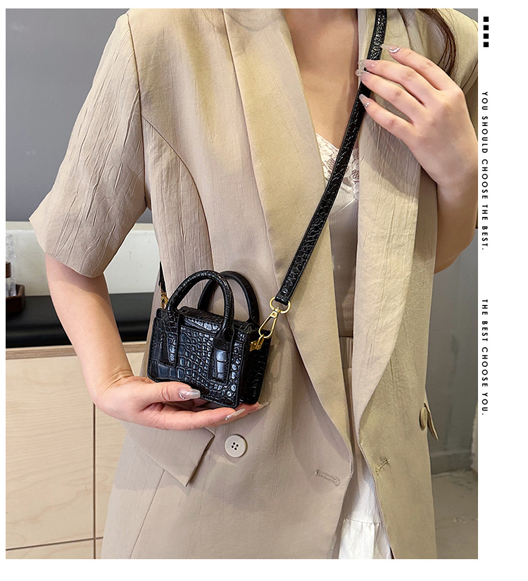 Crossbody Shoulder Bag With Crocodile Pattern For Women_voghion.com