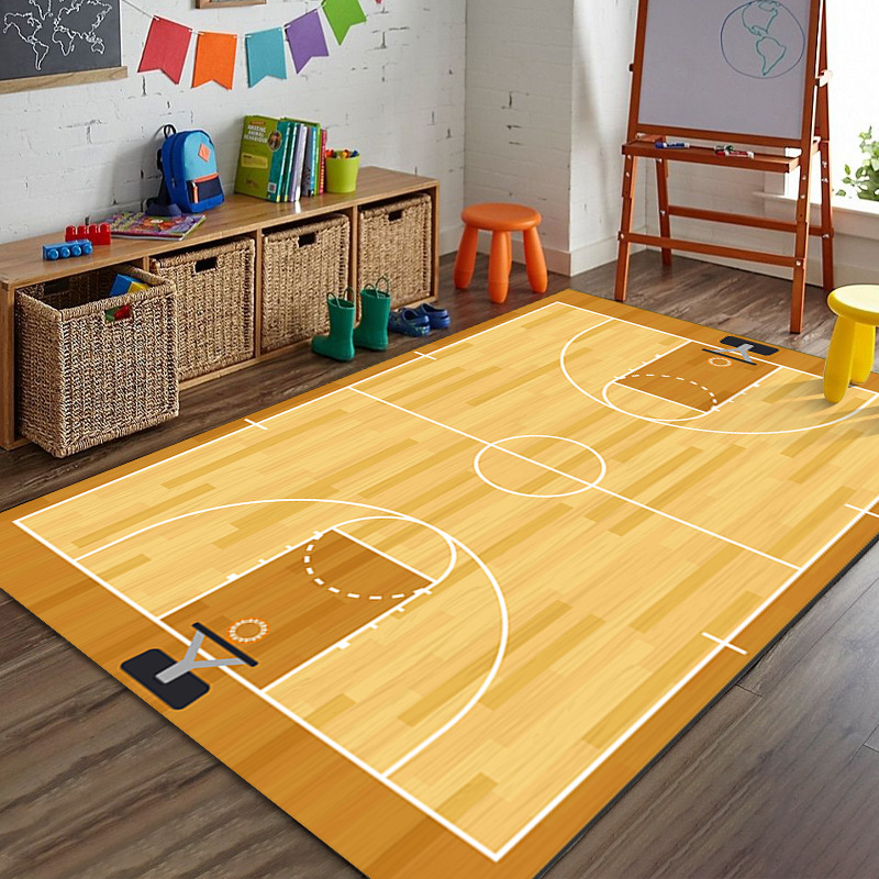 En stock serie de juegos dibujos animados alfombra del piso decorativo dormitorio manta sala juego fútbol campo