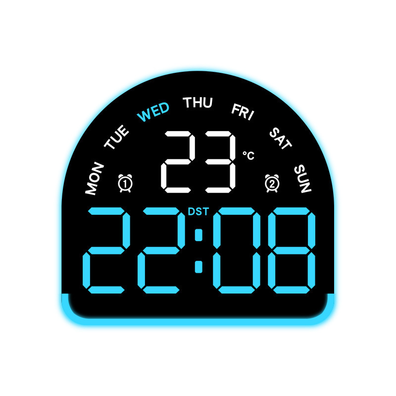 Nuevo reloj electrónico LED de luz de atmósfera reloj multifuncional de iluminación doméstica mostrando la temperatura del reloj de mesa 552