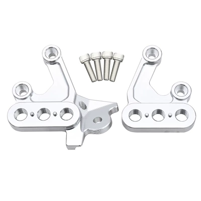pedal support stand suitable – Motorcycle pedals - silver-set