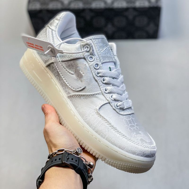純正オリジナル AF1 共同ブランドワーカー 2.0 エアフォース 1 黄緑パテントレザーロートップカジュアルスニーカー男性と女性のスポーツトレンディな靴|undefined