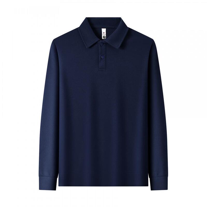 纯棉翻领长袖卫衣定印制logo咖啡奶茶店秋冬工作服餐饮配色员工装|undefined