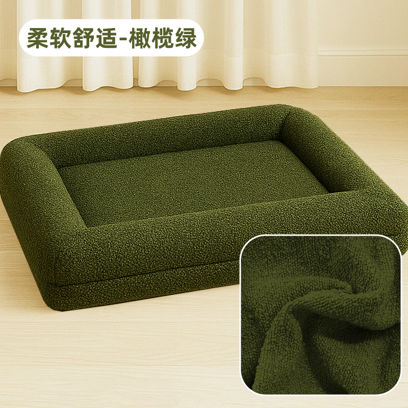 Cama rectangular personalizada para mascotas 2025, sofá cama para perros, colchoneta para mascotas image 41