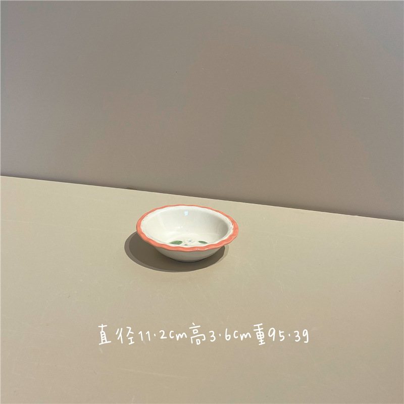 딸기사랑 - 4inch 접시 (200개/박스 3위안/개)