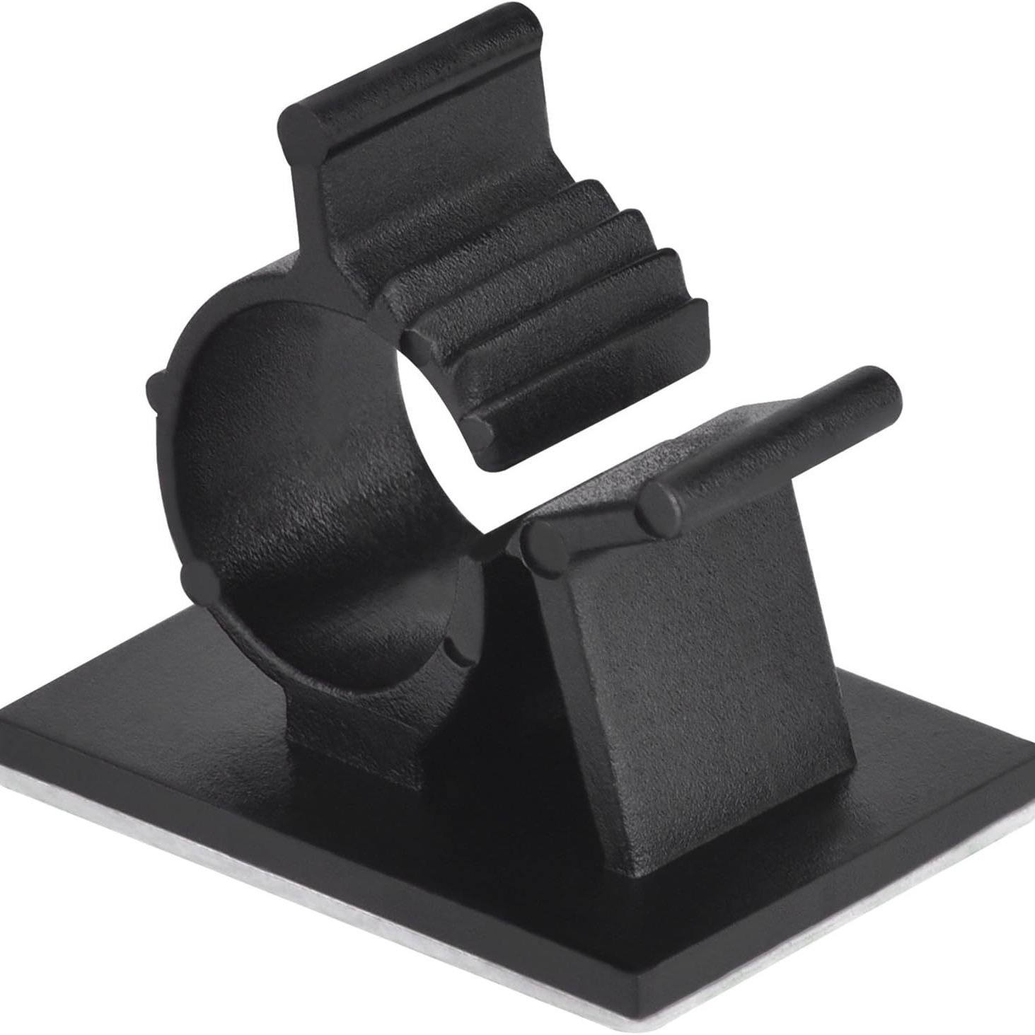 黒色AP-0810調整式固定座ケーブル電線固定線クリップケーブル固定バックル自己接着バックテープ