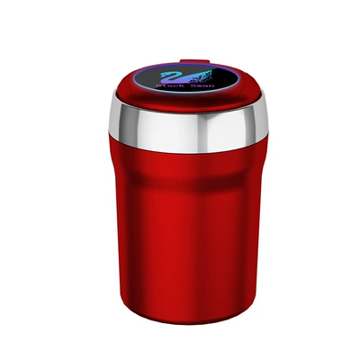 Abs Slow-Flash Led Ambient Car ashtray - red-high-slow-flashing-lights-y13