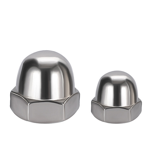 201/304/316 stainless steel 923 round head nut with integrated cover and integrated cap nut stainless steel cap nut