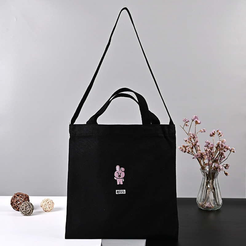 广告手提帆布袋设计单肩拉链棉布背包袋购物礼品生产收纳轻巧便携