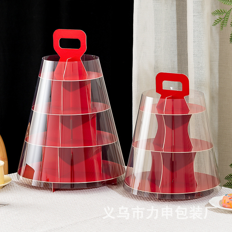 甜品架多层纸质甜品蛋糕架子生日现场派对用品甜品摆台蛋糕架子