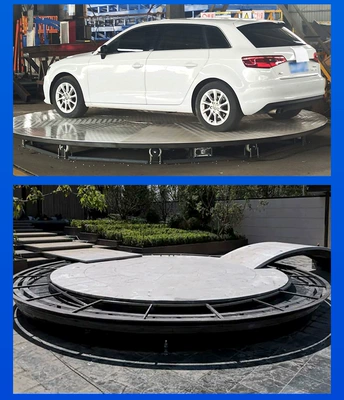 Custom-made rotating and elevating stage by manufacturer for karaoke halls, concerts, 4S shops, and small simple elevating and rotating exhibition stands for cars (Avtomobil fırlanan platformaları) - rotating-and-elevating-stage