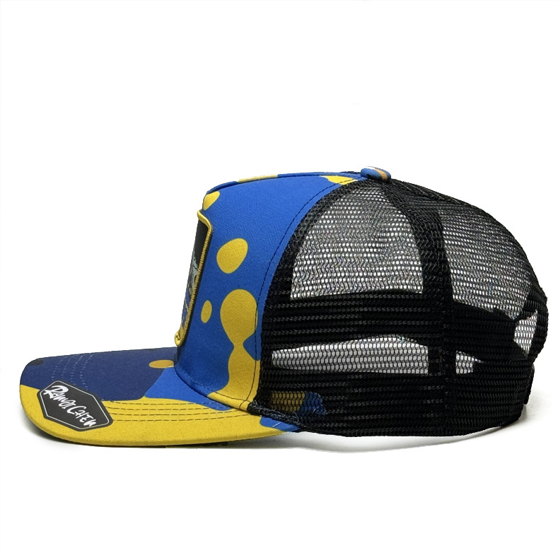 Graffiti Printed Baseball Cap Animal Fan Embroidered Flower Hat Mesh Cap Outdoor Casual Sunnet Hat Male_voghion.com