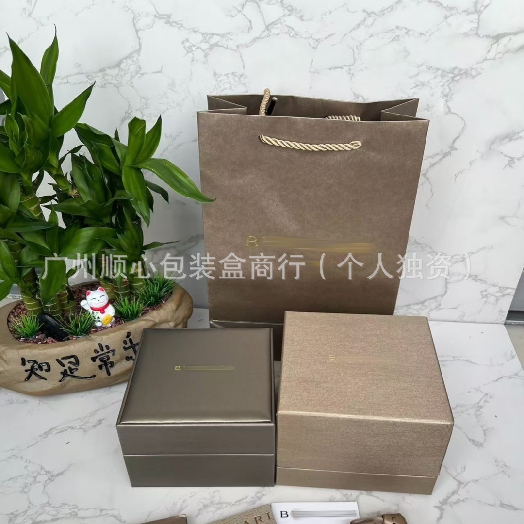 Baojia Watch Box Polaroid Watch Storage Box Black Gold Packaging Box Watch Display Box Full Set of Home Watch Box