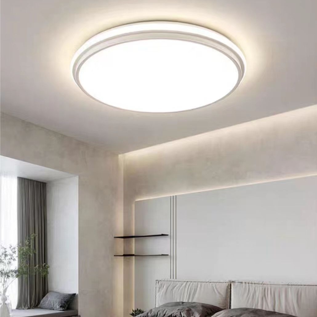 Iluminación de espectro completo, lámpara de techo de dormitorio de sala de estar, atmósfera simple moderna, lámpara de sala de estar ultrafina, lámpara de estudio de dormitorio