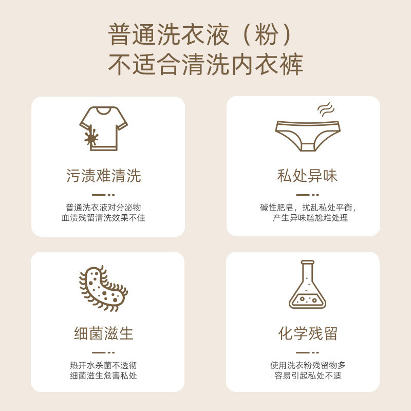 Japanese brand underwear laundry detergent amino acid underwear underwear special cleaning disinfection anti-mite blood stain detergent 