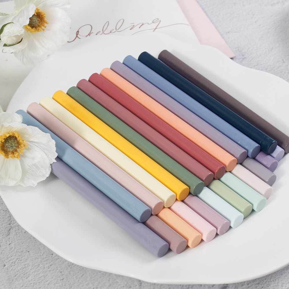 圆形火漆蜡棒11*136mm盒装 信封封蜡多色 可配合火漆胶枪使用