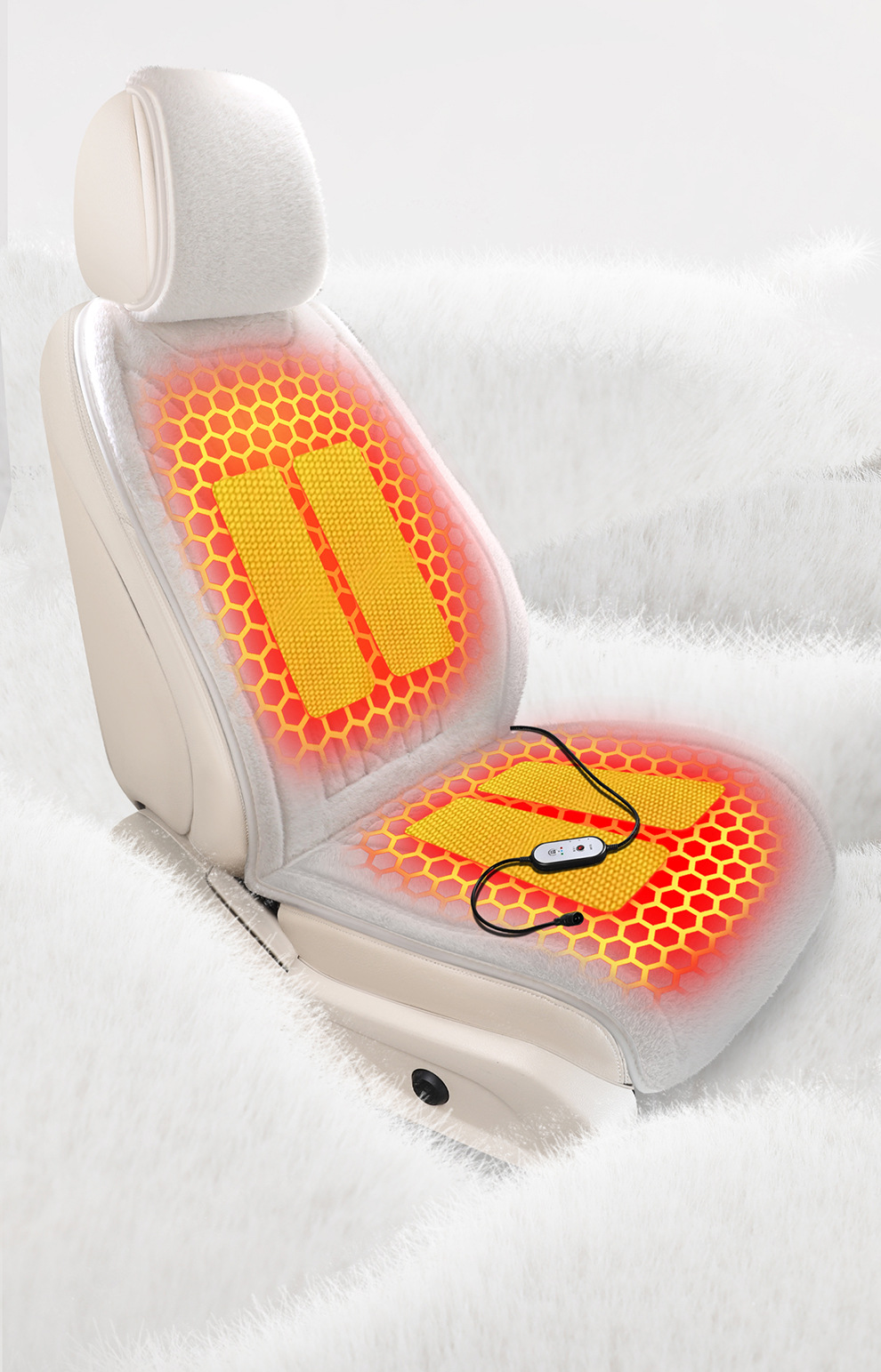 Cross-Border Graphene Automotive Supplies Multifunctional Heated Seat Cushion 12V Seat Pad Universal Car Heating Wholesale Factory