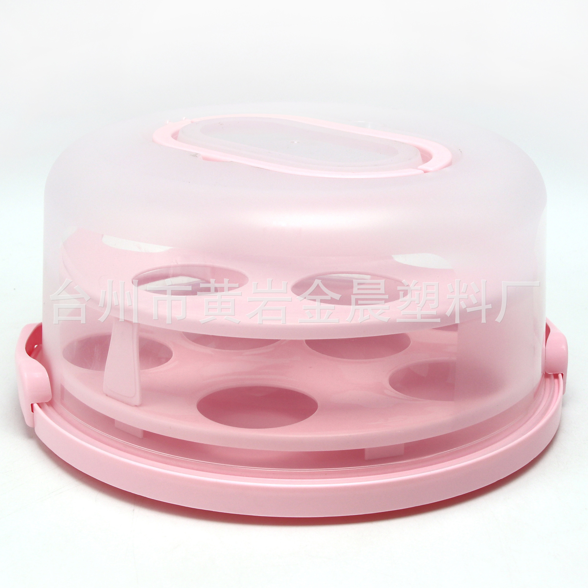 圆形蛋糕盒手提透明食品级10寸生日蛋糕打包盒重复使用双层内格