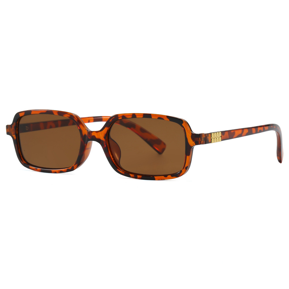 Gafas de sol cuadradas de montura pequeña, estilo retro y protección UV