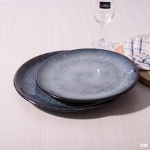 漂亮个性创意早餐点心意面陶瓷盘子家用盘子菜盘不规则8英寸盘子