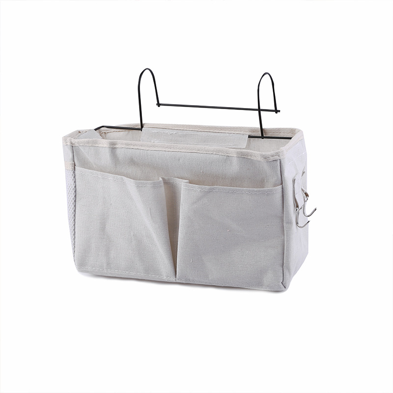 Nuevo hogar multi-funcional sofá cama de almacenamiento bolsa colgante estudiante universitario dormitorio color sólido organización bolsa de almacenamiento al por mayor