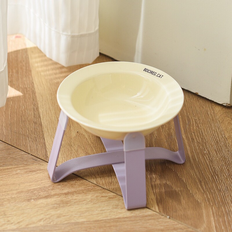 ✅ 韓国 BD UFO 猫セラミックペットボウル BD 鉄フレームネックプロテクター UFO 缶詰水ボウル高浅口|undefined