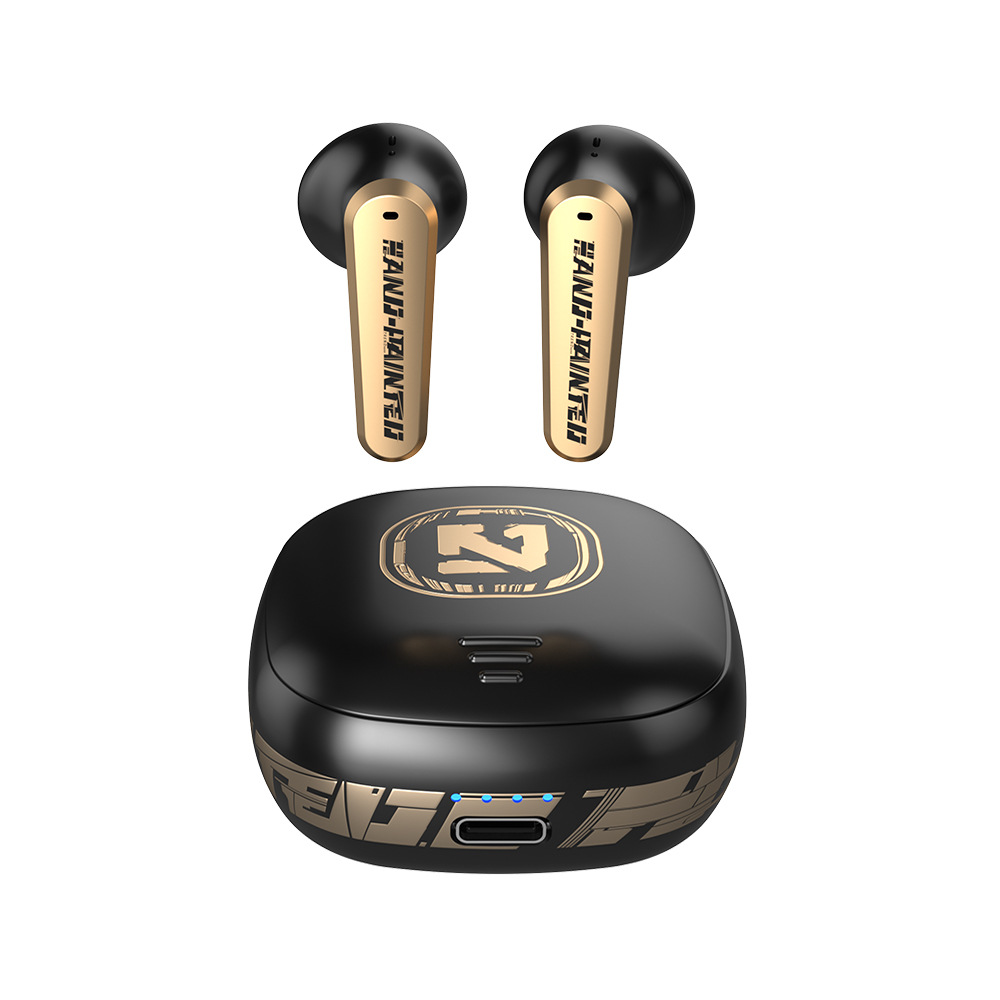 【2022跨境新品】ENC降噪蓝牙耳机工厂私模无线TWS5.2游戏滑盖