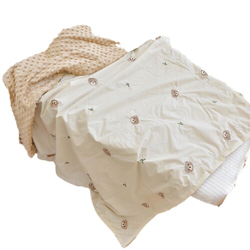 Baby blanket, beanie blanket, pure cotton newborn comfort blanket, kindergarten children's spring, summer, autumn and winter air-conditioned towel quilt