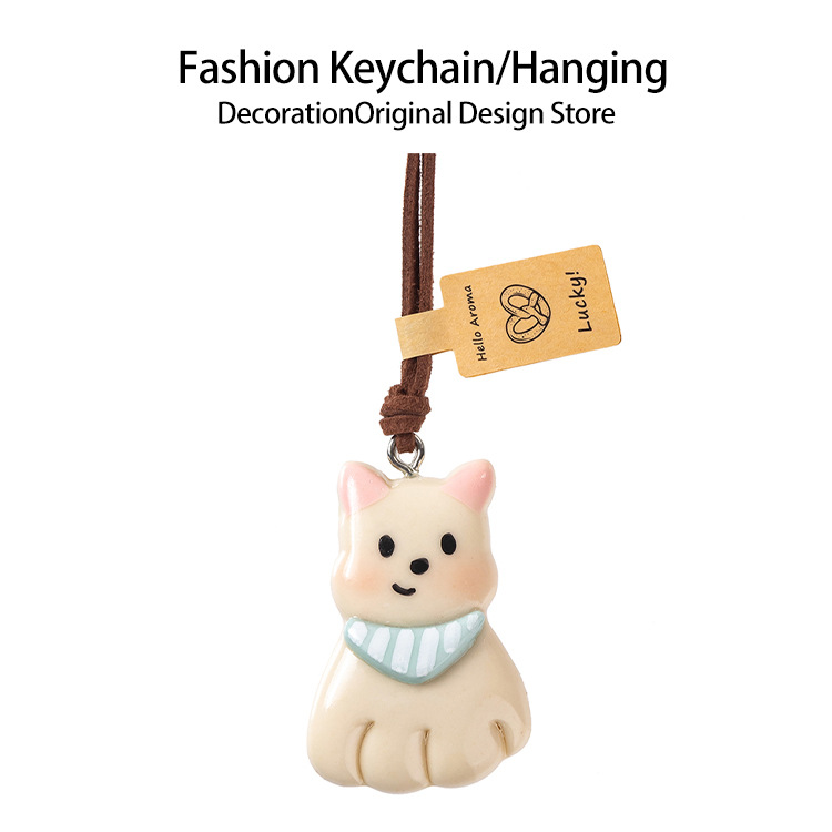 手作りアルカリ水パンストラップかわいい車載バックミラーストラップ貝果かわいいミニアクセサリーdiy装飾