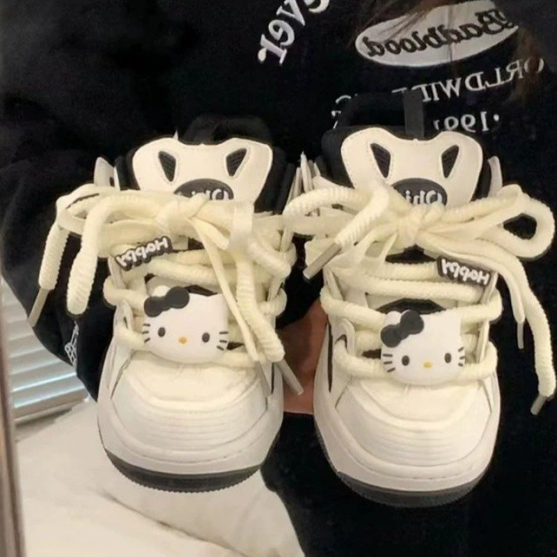 Cute sneakers, footwear for princess, fashionable demi-season high sports shoes