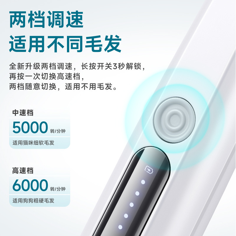 Nuevo gato perro afeitar pie recarga afeitar recortador de afeitar tijeras eléctricas de empuje para el gato afeitar pie recortador de afeitar