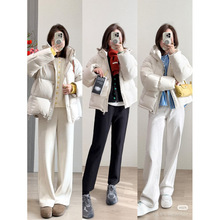 平湖白鸭绒羽绒服女士高级感中长款冬季外套女十三行女装尾货批发