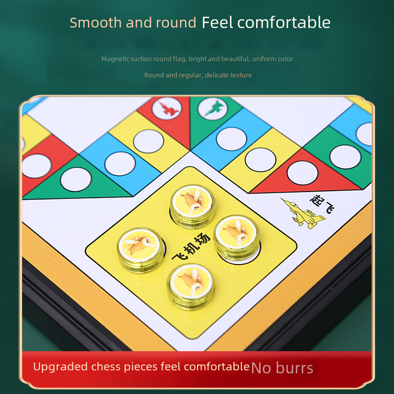 Wholesale magnetic flying chess large portable folding chessboard elementary school student desktop game chess children educational toys