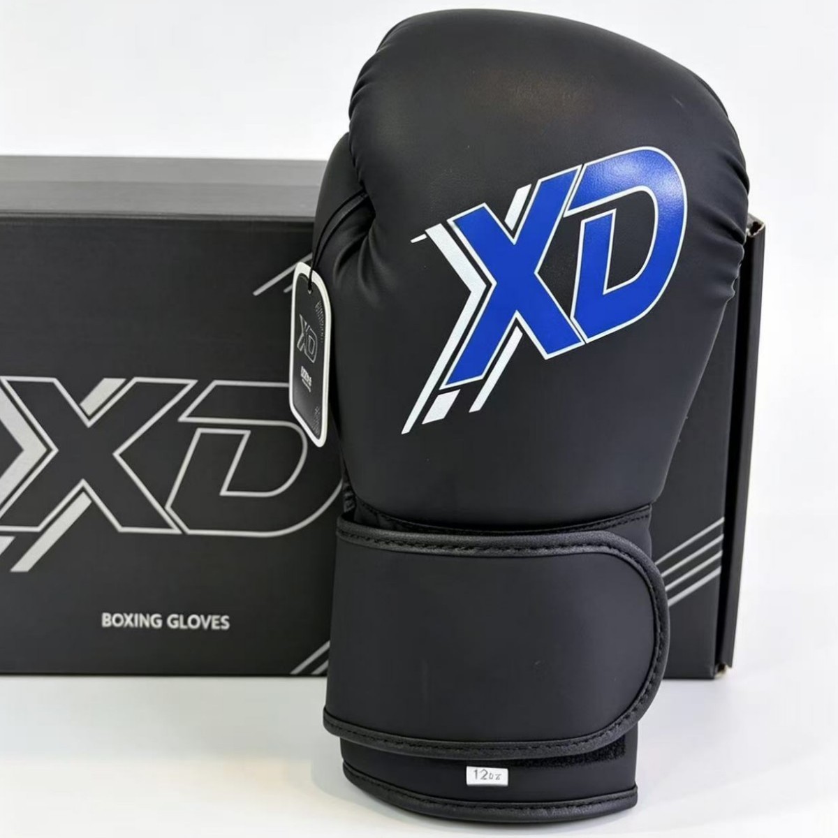 Boxing and Sanda 12oz gloves, professional punching bag training gloves for men and women, adult Muay Thai fighting gloves, matte finish