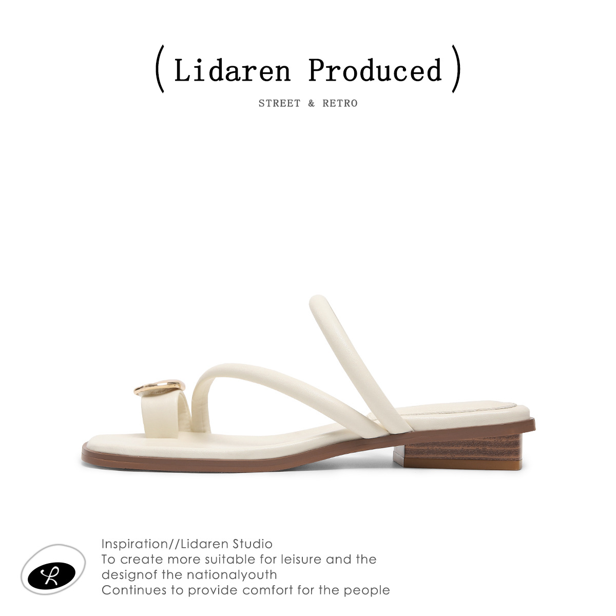 [Chao Bounan] Chanclas de verano para mujer 2025 nuevo estilo estilo hada sandalias y zapatillas de tacón grueso de moda de alta gama