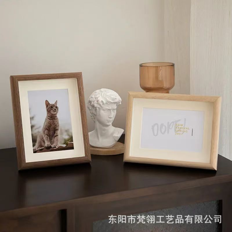 Modern Minimalist Photo Frame Display Stand 567810inch A4 Wooden Picture Frame Home Decoration Children's Photo Frame Wholesale