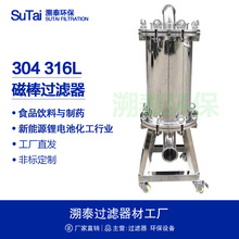 不锈钢磁性管道过滤器强磁过滤器永磁除铁过滤器磁棒过滤器食品级