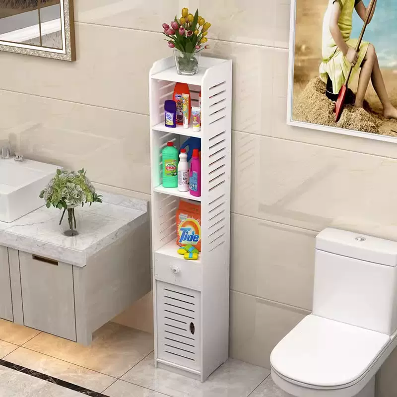 卫生间马桶架厕所洗手间储物架落地多层水洗浴室侧边柜马桶置物架