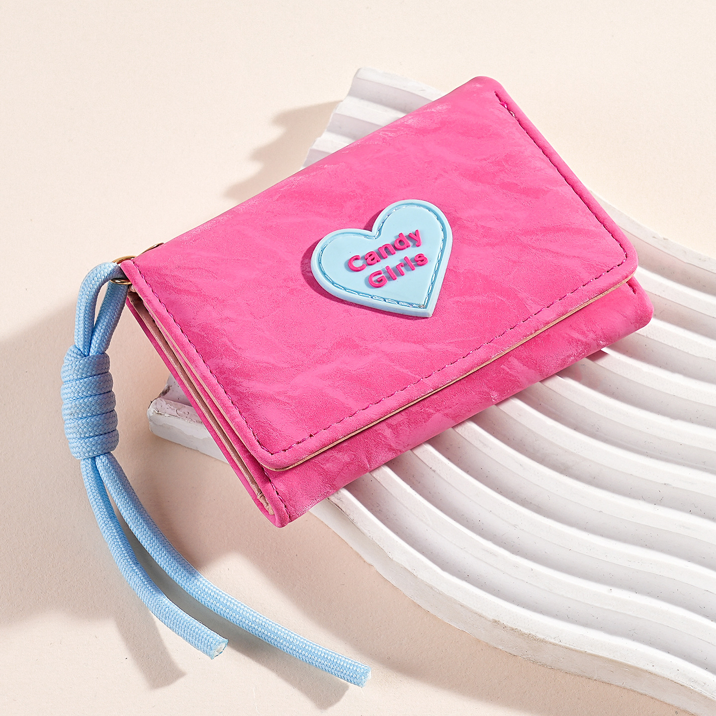 2026 Korean-style ins-style heart-shaped 70% off card holder, student multi-card slot bank card organizer, portable ID holder