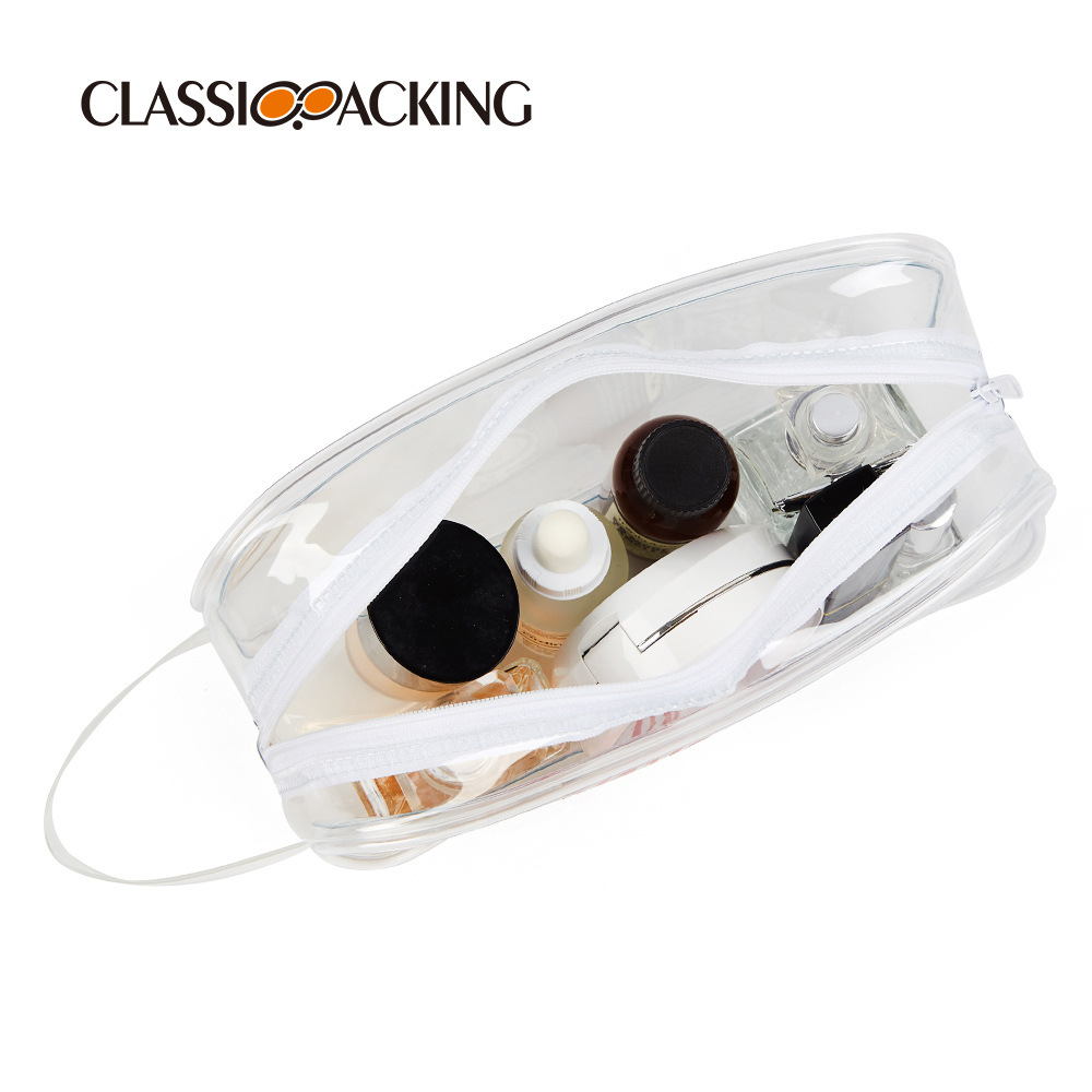 Fábrica al por mayor simple bolsa de lavado material de PVC de gran capacidad de viaje al aire libre bolsa de almacenamiento impermeable se puede imprimir logo