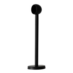 掛衣杆圓頭管座 不鏽鋼圓管固定座法蘭頭 黑色毛巾座高腳和尚頭